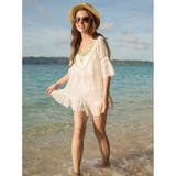 カラフルポンポンエスニックチュニック体形カバーウェア(水着 カバーアップウェア) | GRAXIA | 詳細画像10 