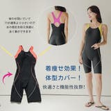 スイムキャップ付きバッククロスワンピース2点セットFitnessフィットネス運動… | GRAXIA | 詳細画像3 