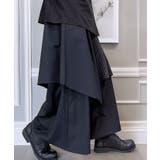 ルーズシルエット ワイドパンツ レイヤード ドレープ 袴 パンツ | GROOVY STORE | 詳細画像2 