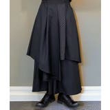 ルーズシルエット ワイドパンツ レイヤード ドレープ 袴 パンツ | GROOVY STORE | 詳細画像5 