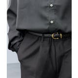 ブラック-1 | ナローベルト シンプル 20ｍｍ | GROOVY STORE