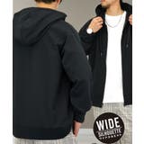 ブラック | 【無地】ジップパーカー ジョーゼット 上品 | GROOVY STORE