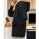 【無地】ジップパーカー ジョーゼット 上品 | GROOVY STORE | 詳細画像1