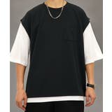 【オーバーサイズ】ベスト風 Tシャツ半袖 ジョーゼット #無地 Tシャツ | GROOVY STORE | 詳細画像5