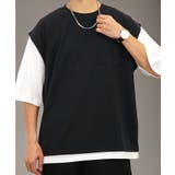 【オーバーサイズ】ベスト風 Tシャツ半袖 ジョーゼット #無地 Tシャツ | GROOVY STORE | 詳細画像7