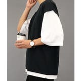 【オーバーサイズ】ベスト風 Tシャツ半袖 ジョーゼット #無地 Tシャツ | GROOVY STORE | 詳細画像9
