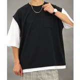 【オーバーサイズ】ベスト風 Tシャツ半袖 ジョーゼット #無地 Tシャツ | GROOVY STORE | 詳細画像23