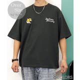 ブラック系-2 | Tシャツ半袖 オーバーサイズ #刺繍 | GROOVY STORE