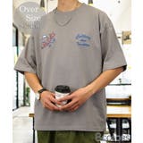 グレージュ-1 | Tシャツ半袖 オーバーサイズ #刺繍 | GROOVY STORE