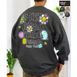 ブラック系-バックプリント | ヘビーウェイト ロンT 長袖 | GROOVY STORE