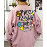 ダスティピンク-バックプリント | ヘビーウェイト ロンT 長袖 | GROOVY STORE