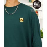 グリーン-4 | 3種のデザイン【刺繍】オーバーサイズ 長袖Tシャツ #ロンt#ワイド | GROOVY STORE