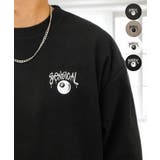 ブラック-2 | 刺繍 ワンポイント トレーナー | GROOVY STORE