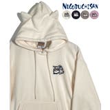 アイボリー | 【猫耳付き】猫渕さん ふわふわ フリース パーカー | GROOVY STORE