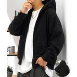 ブラック | 【無地】ジップ パーカー トップス | GROOVY STORE