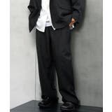 ブラック | イージー ワイド ストレート スラックス | GROOVY STORE