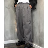 グレー | イージー ワイド ストレート スラックス | GROOVY STORE