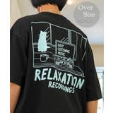 ブラック-2 | 猫TTシャツ半袖 バックプリント Tシャツ | GROOVY STORE