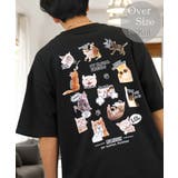 ブラック-3 | 猫TTシャツ半袖 バックプリント Tシャツ | GROOVY STORE