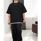Tシャツ半袖 レイヤード風Tシャツ ジョーゼット | GROOVY STORE | 詳細画像14
