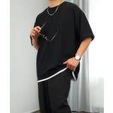 Tシャツ半袖 レイヤード風Tシャツ ジョーゼット | GROOVY STORE | 詳細画像3