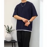 Tシャツ半袖 レイヤード風Tシャツ ジョーゼット | GROOVY STORE | 詳細画像5