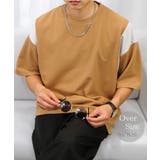 ブラウン | 【ワイド】Tシャツ半袖 ジョーゼット #無地 Tシャツ | GROOVY STORE