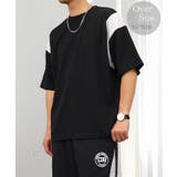 ブラック | 【ワイド】Tシャツ半袖 ジョーゼット #無地 Tシャツ | GROOVY STORE