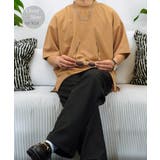 ブラウン | 【オーバーサイズ】Tシャツ半袖 ジョーゼット #無地 Tシャツ | GROOVY STORE