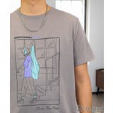 グレージュ-2 | 半袖Tシャツ グラフィック ガール プリント Tシャツ | GROOVY STORE