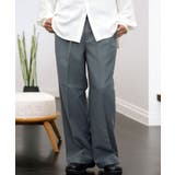 グレー | 【セットアップ対応】センタープレス スラックス | GROOVY STORE