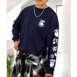 スプレー風プリント ロンt 長袖Tシャツ | GROOVY STORE | 詳細画像21