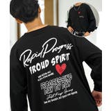 ブラック | ハート プリント ロンt 長袖Tシャツ 刺繍 ワンポイント グラフィックt | GROOVY STORE