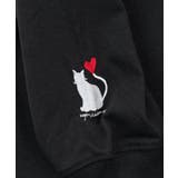 ハート 2か所刺繍 長袖Tシャツ 白 黒 Tシャツ | GROOVY STORE | 詳細画像14 