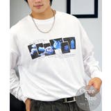 ホワイト-3 | グラフィック プリント ロンt モード 長袖Tシャツ | GROOVY STORE