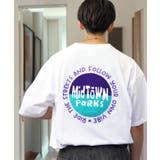 ホワイト-サークル | ルーズフィット グラフィック Tシャツ バックプリント | GROOVY STORE