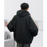 ボリューム袖 ハート ワイド ジップパーカー サイドライン モードグラフィック | GROOVY STORE | 詳細画像6 