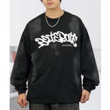 ブラック-1 | グラフィック プリント ロンｔ 長袖Tシャツ | GROOVY STORE