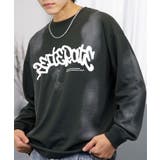 ブラック系-1 | グラフィック プリント ロンｔ 長袖Tシャツ | GROOVY STORE