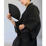 ブラック | 浴衣 5点セット (浴衣・帯・下駄・扇子・巾着)  | GROOVY STORE
