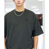 刺繍 ワンポイント Tシャツ半袖 T ロゴ ワイド  | GROOVY STORE | 詳細画像7 