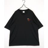 刺繍 ワンポイント Tシャツ半袖 T ロゴ ワイド  | GROOVY STORE | 詳細画像1 