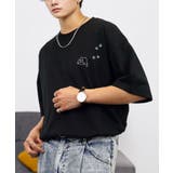 【刺繍】黒猫 ワンポイント Tシャツ半袖 グラフィック クロネコ 足跡 ハート | GROOVY STORE | 詳細画像26 
