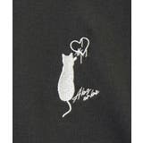 【刺繍】黒猫 ワンポイント Tシャツ半袖 グラフィック クロネコ 足跡 ハート | GROOVY STORE | 詳細画像43 