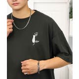【刺繍】黒猫 ワンポイント Tシャツ半袖 グラフィック クロネコ 足跡 ハート | GROOVY STORE | 詳細画像44 
