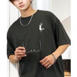 【刺繍】黒猫 ワンポイント Tシャツ半袖 グラフィック クロネコ 足跡 ハート | GROOVY STORE | 詳細画像46 