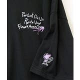 【刺繍】ワンポイント Tシャツ半袖 グラフィック フラワー ロゴ 袖刺繍 | GROOVY STORE | 詳細画像6 