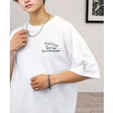 ホワイト | 【刺繍】ワンポイント Tシャツ半袖 グラフィック フラワー ロゴ 袖刺繍 | GROOVY STORE