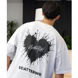 ホワイト-ハート | ルーズフィット グラフィック Tシャツ バックプリント | GROOVY STORE