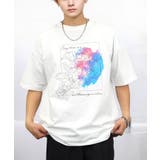 ホワイト‐フラワー2 | ルーズフィット グラフィック 半袖Tシャツ 短丈可能 ドロスト | GROOVY STORE